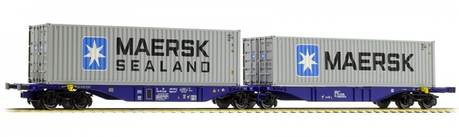 Articulated Container car type Sggmrss 90 of RurtalBahn loaded with containers<br /><a href='images/pictures/ACME/241614_e.jpg' target='_blank'>Full size image</a>